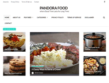 Tablet Screenshot of pandorafood.com